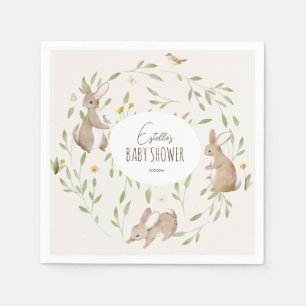 Woodland Animals Forest Friends Baby Shower Napkin