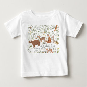 Woodland Animals Forest Friends Baby Shower T-Shirt