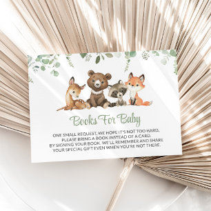 Woodland Animals, Forest, Wild One, Books For Baby Enclosure Card