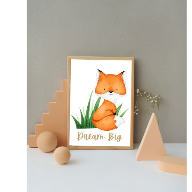 Woodland Animals Fox Nursery Poster (Creator Uploaded)