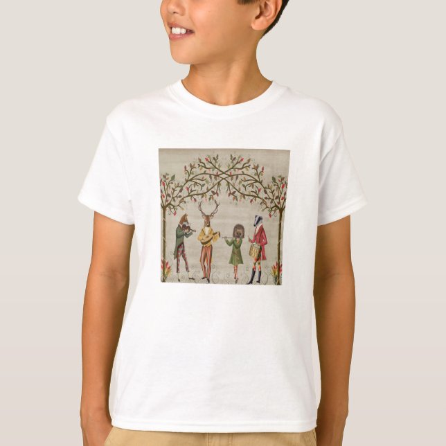 Woodland Animals Minstrel Group T-Shirt (Front)