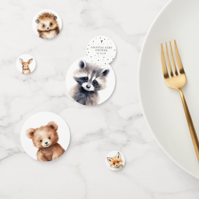 Woodland Animals Modern Baby Shower Confetti (Group)