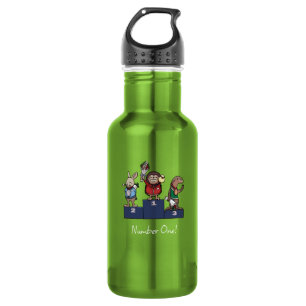 Woodland Animals Number One! Gift Podium Art 532 Ml Water Bottle