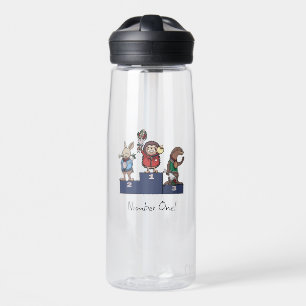 Woodland Animals Number One! Gift Podium Art Water Bottle