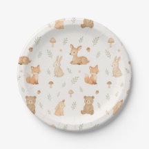 Woodland Animals Paper Plates – Cute Forest Theme
