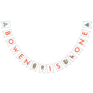 Woodland Animals Party Bunting Pennant Banner