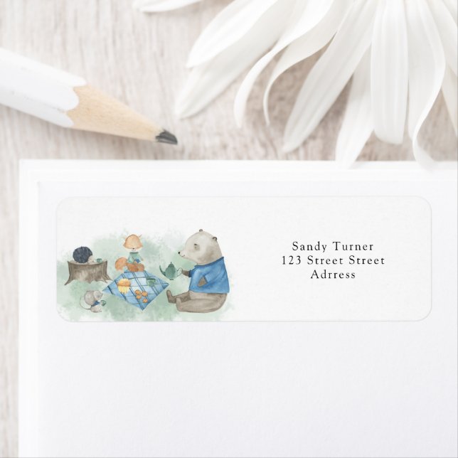 Woodland Animals Return Address Label (Insitu)