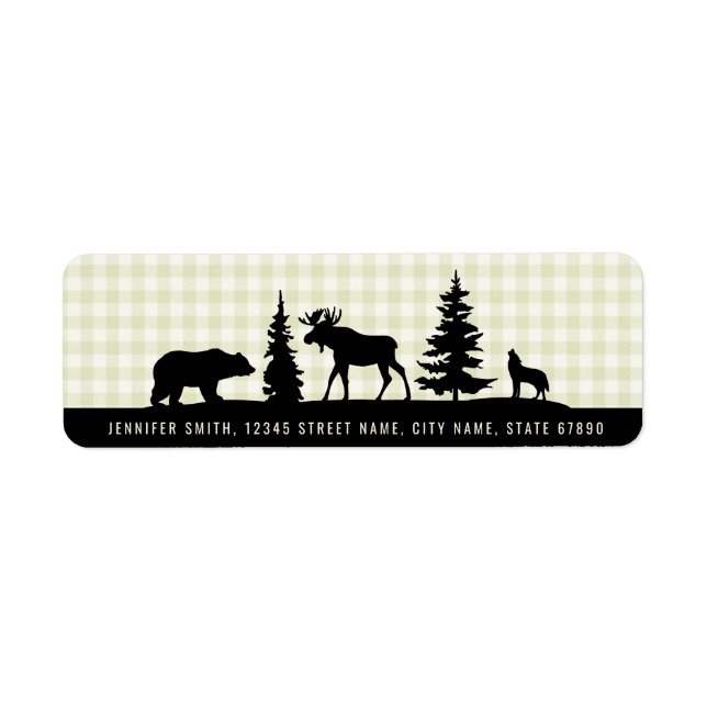 Woodland Animals Return Address Labels (Front)