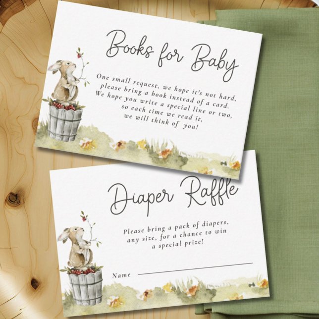Woodland Animals Shower Books for Baby Enclosure Card (Creator Uploaded)