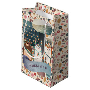 Woodland Animals - Tribal Wild One Customisable Small Gift Bag