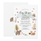 Woodland Animals Watercolor Boys Baby Shower