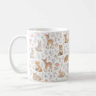 Woodland Animals Wildflower Forest Nature Botanica Coffee Mug
