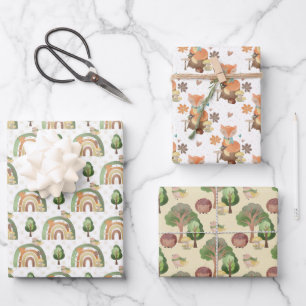 Woodland Animals  Wrapping Paper Sheet
