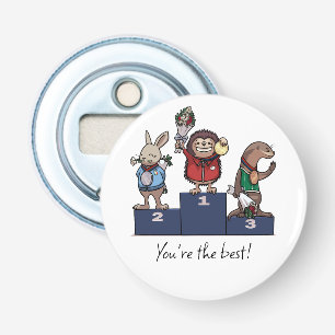 Woodland Animals You're the best! Gift Podium Art Bottle Opener