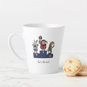 Woodland Animals You're the best! Gift Podium Art Latte Mug
