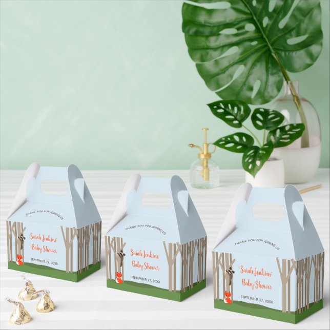 Woodland Babies Baby Shower Favour Box (Multiple)