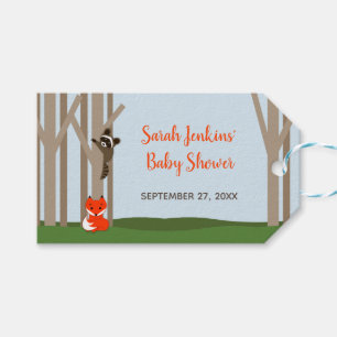 Woodland Babies Baby Shower Gift Tags