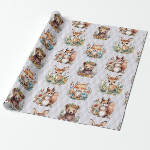 Woodland Babies Wrapping Paper