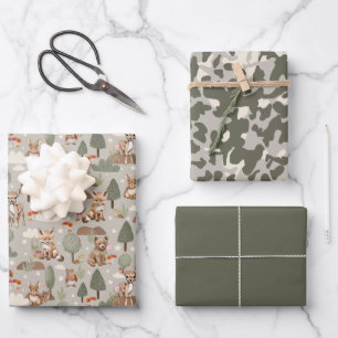 Woodland Babies Wrapping Paper Sheet
