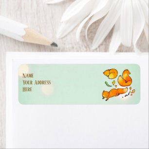 Woodland Baby Arrival Newborn Return Address Label