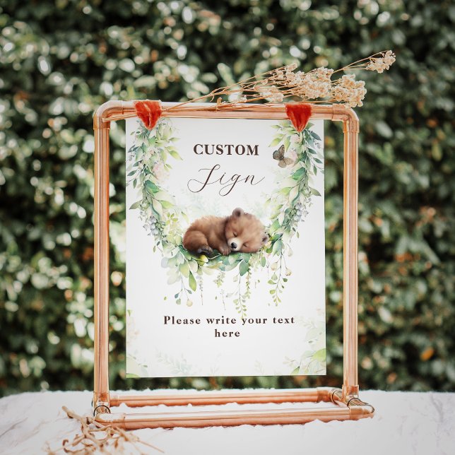 Woodland Baby Boy Shower Custom Sign (Creator Uploaded)