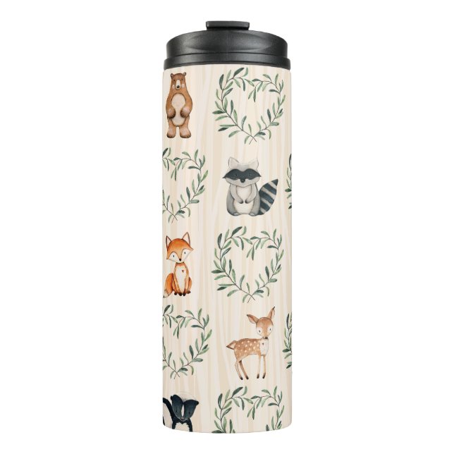 Woodland Baby Forest Animal  Thermal Tumbler (Front)