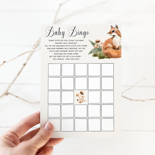 Woodland Baby Shower Bingo Game (Creator Uploaded)