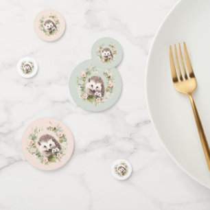 Woodland Baby Shower, Cute Hedgehog Confetti