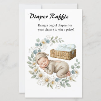Woodland Baby Shower Diaper Raffle Game