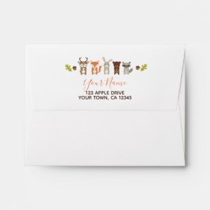 Woodland Baby Shower Envelope