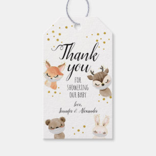 Woodland Baby Shower Gift Tag