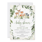 Woodland Baby Shower Greenery Forest Animal
