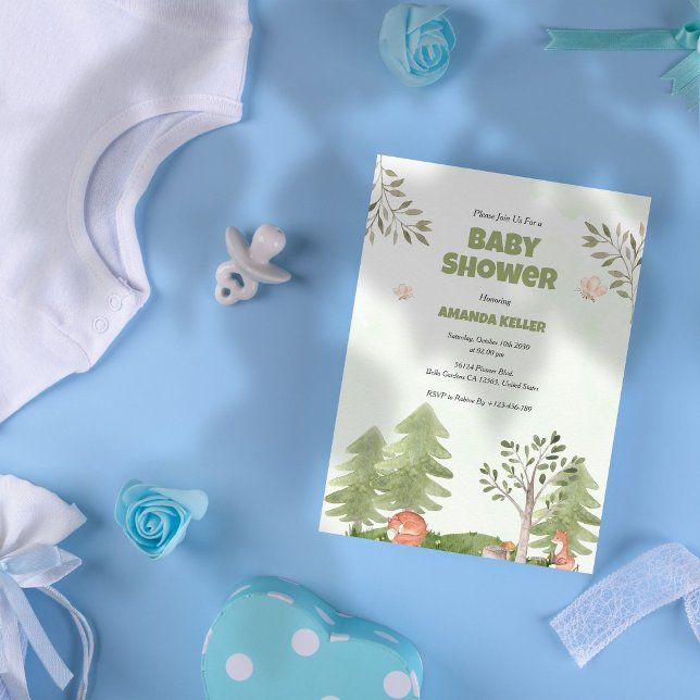 Woodland Baby Shower Invitation (Creator Uploaded)