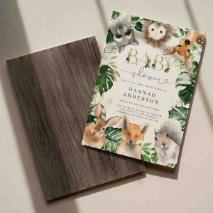 Woodland Baby Shower Invitation
