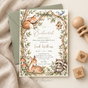 Woodland Baby Shower Invitation