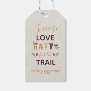 Woodland Baby Shower S'more Love for the Trails Gift Tags