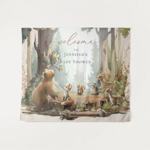 Woodland Baby Shower Tapestry