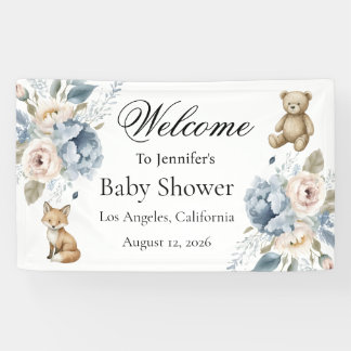 Woodland Baby Shower Welcome Sign