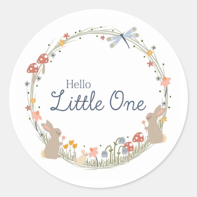 Woodland Baby Sticker Labels (Front)