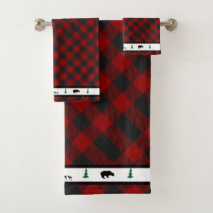 woodland bath towel set