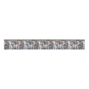 Woodland Beagle Ribbon 3 Inch Grosgrain Ribbon