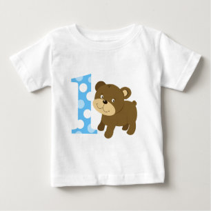 Woodland Bear 1st Birthday I'm ONE T-Shirt