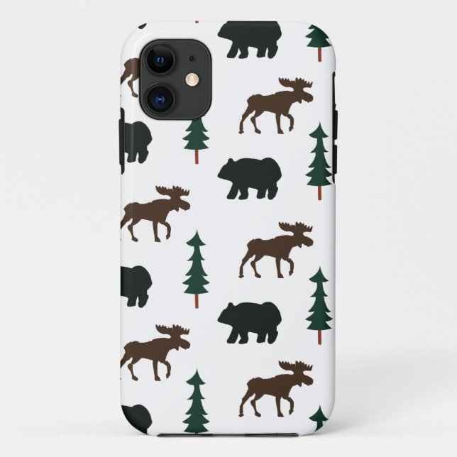 Woodland Bear Moose iPhone 5 Casemate Case (Back)