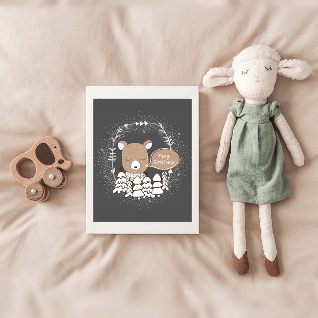 Woodland Bear Nursery Poster (Creator Uploaded)