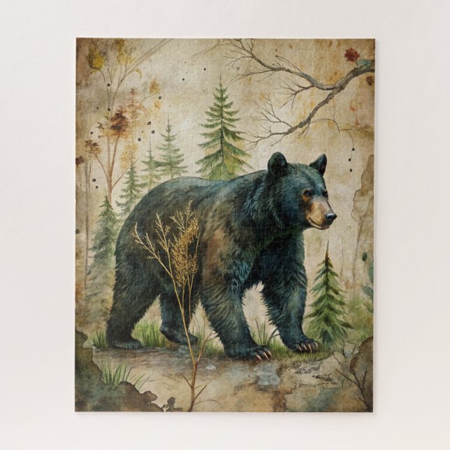 Woodland Bear Puzzle (Vertical)