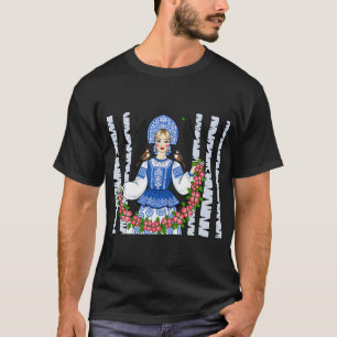 Woodland Birds Floral Wreath T-Shirt