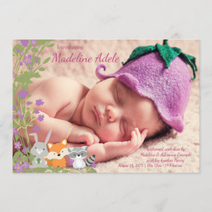 Woodland Birth Announcements