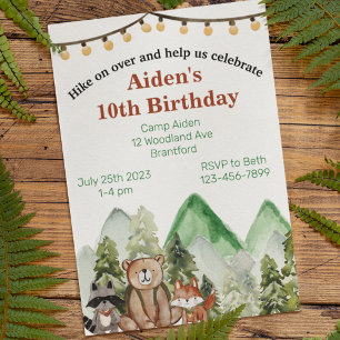 Woodland Birthday Invitation