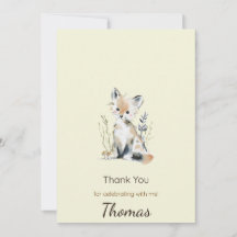 Woodland Birthday Thank You Card