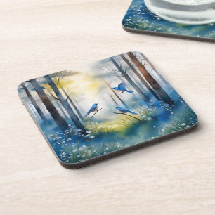 Woodland Bluebirds Scenic Forest Coaster